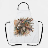 Mooie Boho Paard  Schort (Voorkant)