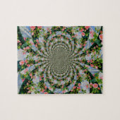 Mooie boho roze, rode rozen, waterverf florale legpuzzel (Horizontaal)