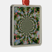 Mooie boho roze, rode rozen, waterverf florale metalen ornament (Rechts)