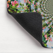Mooie boho roze, rode rozen, waterverf florale muismat (Hoek)
