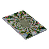 Mooie boho roze, rode rozen, waterverf florale notitieboek (Rechterzijde)