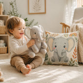 Mooie Boho Safari Olifant Babykamer Kussen