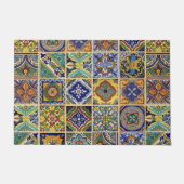 Mooie Boho Talavera Tegels Deurmat (Voorkant)