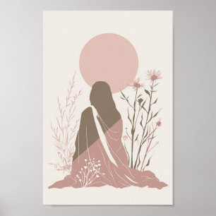 Mooie Boho Vrouw Poster