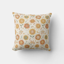 Mooie Boho Zonnebloem Zon & Regenboog Naadloos Pat