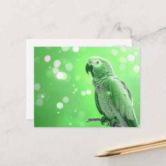 Mooie Bokeh Afrikaanse Grijze Roor Briefkaart