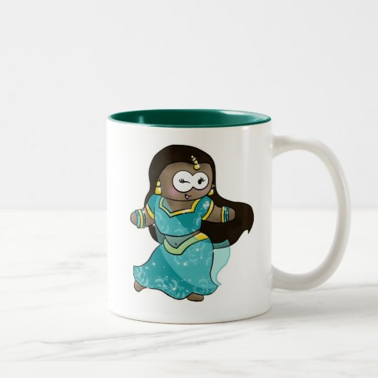 Mooie Bollywood Geek Coffee Cup Tweekleurige Koffiemok (Rechts)