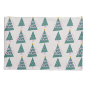 Mooie Bomen Doodles Roze Groen           Kussensloop (Achterkant)