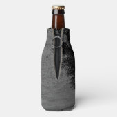 Mooie bomen en natuur in mist flesjeskoeler (Fles Achterkant)