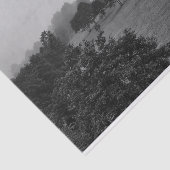 Mooie bomen en natuur in mist tissuepapier (Detail)