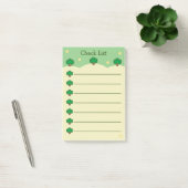 Mooie Bomen Groen En Crème Controlelijst Post-it® Notes (Kantoor)