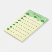 Mooie Bomen Groen En Crème Controlelijst Post-it® Notes (Schuin)