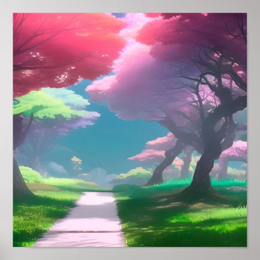 Mooie bomen poster (Voorkant)