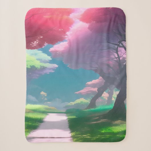 Mooie bomen sherpa deken (Voorkant)