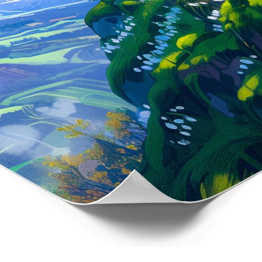 Mooie Bonsai Tree op Spring Hill Poster (Hoek)