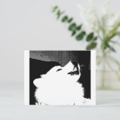 Mooie bont witte hond Samoyed Briefkaart (Staand voorkant)