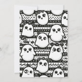 Mooie Boo Halloween bedankkaart voor verjaardag (Achterkant)