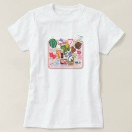 Mooie Boodschappenmand Esthetische T-Shirt | Gezel