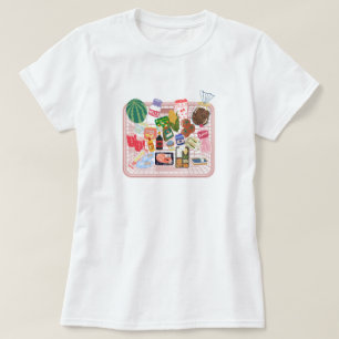 Mooie Boodschappenmand Esthetische T-Shirt Gezel