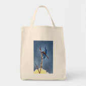 Mooie boodschappentas met libel print tote bag (Voorkant)