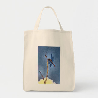 Mooie boodschappentas met libel print tote bag