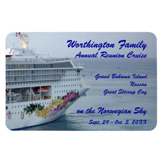 Mooie boog aangepaste cruise magneet (Horizontaal)