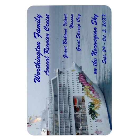 Mooie boog aangepaste cruise magneet (Verticaal)