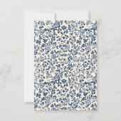 Mooie  boog bloemenverlovingsfeest kaart (Achterkant)