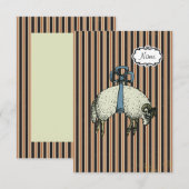 Mooie Boog Schaap ONTWERPER OPTIES ~ Uitnodiginge Kaart (Voorkant / Achterkant)