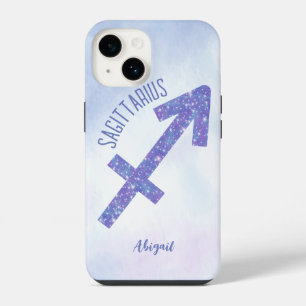 Mooie Boogschutter Persoonlijke Paarse iPhone 14 Hoesje