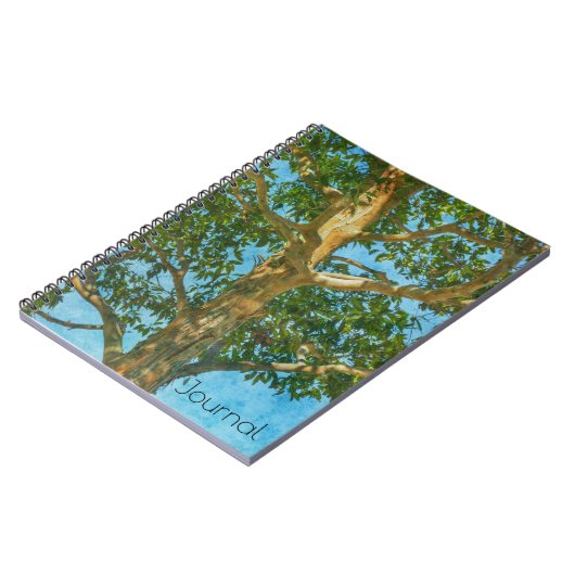 Mooie Boom en Sky Art Journal Notitieboek (Linkerzijde)