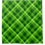 Mooie boom groen geruite douchegordijn (Voorkant)