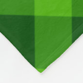 Mooie boom groen geruite grote fleece deken (Hoek)