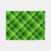 Mooie boom groen geruite kleine fleece deken (Voorkant (Horizontaal))