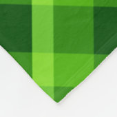 Mooie boom groen geruite kleine fleece deken (Hoek)
