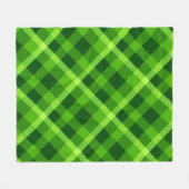 Mooie boom groen geruite medium fleece deken (Voorkant (Horizontaal))