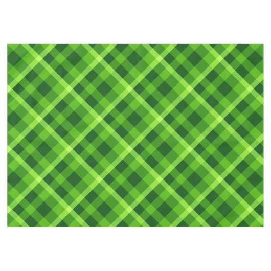 Mooie boom groen geruite medium tafelkleed (Voorkant (Horizontaal))