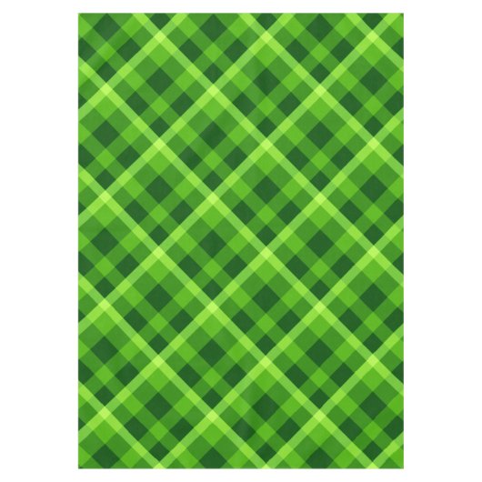 Mooie boom groen geruite medium tafelkleed (Voorkant)