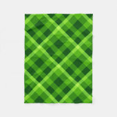 Mooie boom groene geruite kleine fleece deken (Voorkant)