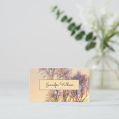 Mooie boom met zonsondergang Visitekaartje (Staand voorkant)