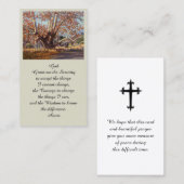 Mooie boom portret memorial sympathie kaart visitekaartje (Voorkant / Achterkant)