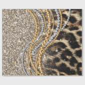 Mooie boomluipaard voor dierlijke afdruk cadeaupapier (Vlak)