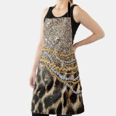 Mooie boomluipaard voor dierlijke afdruk schort (Insitu)