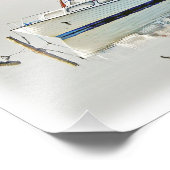 Mooie boot in Als Odde/Denemarken Fotoprint! Foto Afdruk (Hoek)