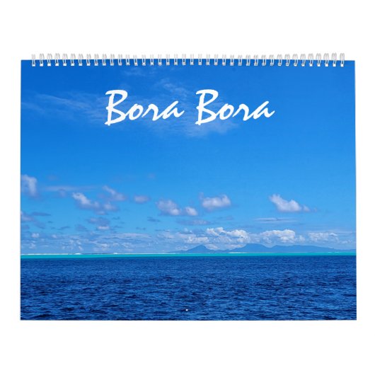 Mooie Bora Bora Landschapsfotografie Kalender (Hoes)