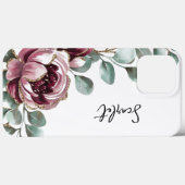 Mooie bordeauxrode rozen bloemen Case-Mate iPhone case (Achterkant (horizontaal))