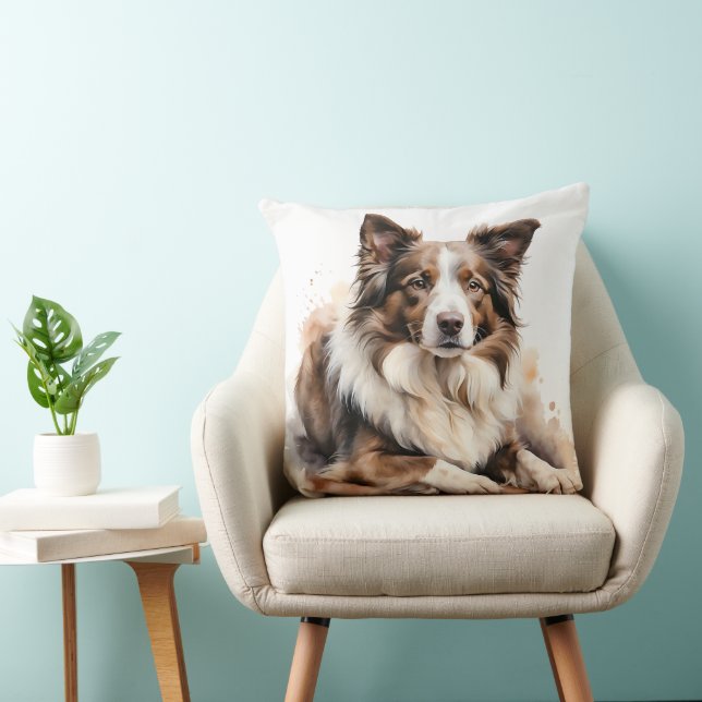 MOOIE BORDER COLLIE HERDERSHOND KUSSEN (Stoel)