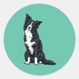 Mooie Border Collie Hond Stickers