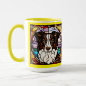 Mooie Border Collie koffiemok Mok (Links)
