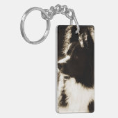 Mooie Border Collie~ Sleutelhanger (Voorkant Links)